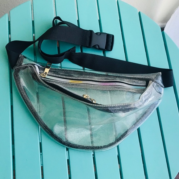 Clear Glitter Large Fanny Pack - Picture 2 of 6